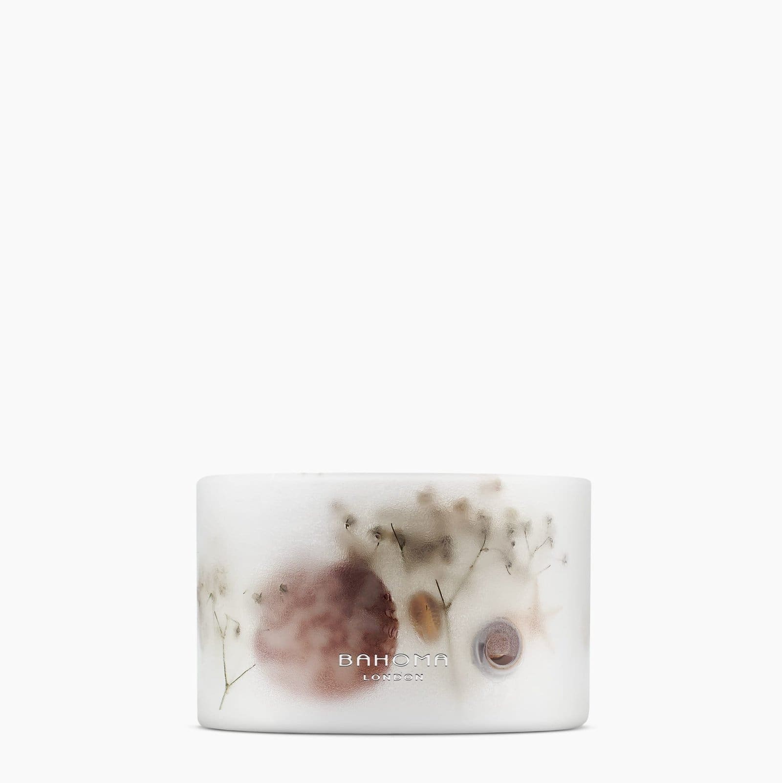 Natural Sand & Sea Scented Small Pillar Candle with real shells and botanicals